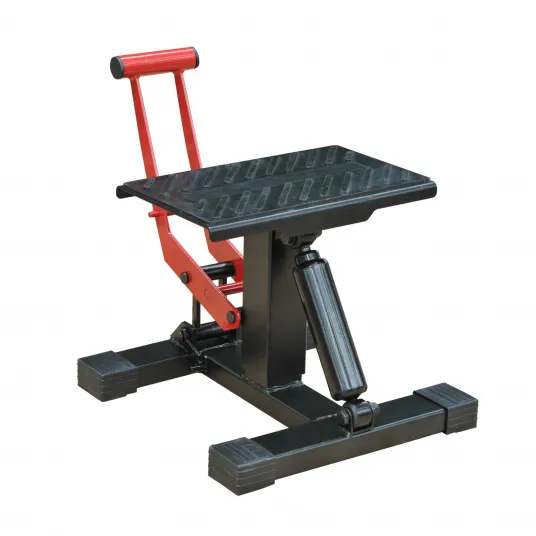 HOMCOM Cric Ridicare Motocicleta 150kg max cu Inaltime Reglabila pentru Atelier si Garaj, Cric din Otel Zincat si Cauciuc cu Manivela, 28x17.5x24.5-3