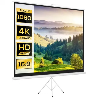 HOMCOM Ecran Proiector de 120