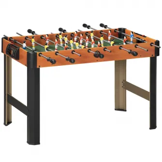 HOMCOM Masa de fotbal Arcade pentru adolescenti si copii, mini joc de fotbal de masa compact cu 2 mingi pentru casa, sala de jocuri, prieteni si familie