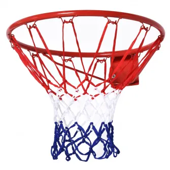 HOMCOM Plasa Cos de Basket cerc din metal plasa din nylon Φ46cm