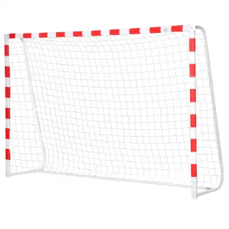 HOMCOM Plasa de fotbal Poarta de fotbal si fotbal teren mic Adulti si copii 302x83x201cm