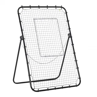 HOMCOM Plasa de fotbal Rebounder pliabila cu tinta si Unghi reglabil