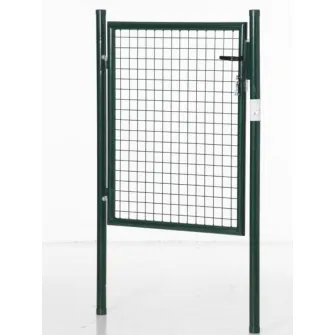 HOMCOM Poarta de Gradina din Otel cu Incuietoare si 3 Chei, 97x150cm, Verde