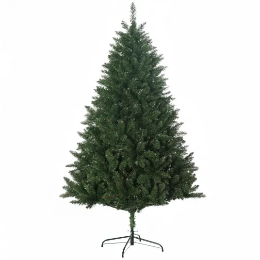 HOMCOM Pom Artificial de Craciun inalt, Decor Pom de Craciun cu 800 de Crengute, Deschidere Automata, Verde;