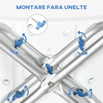 HOMCOM Scaun de dus pentru persoane in varsta, scaun de dus reglabil pe inaltime cu spatar si brate captusite, ventuze pentru picioare, alb