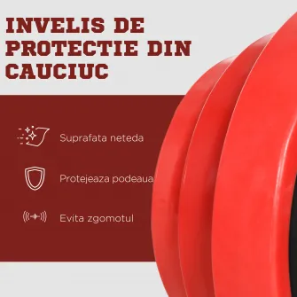HOMCOM Set de greutati pentru gantere de 40 kg, gantere reglabile, pentru sport acasa