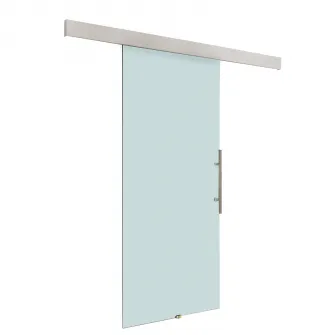 HomCom Usa glisanta din Sticla Temperata Satinata, cu sina silentioasa, 77,5x205cm