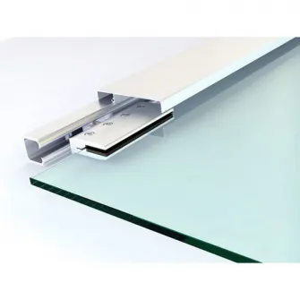 HomCom Usa glisanta din Sticla Temperata Satinata, cu sina silentioasa, 77,5x205cm