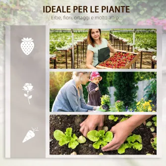 Jardiniera de Exterior 5 Piese modulare cu Fund Deschis din Lemn de Brad, 230x230x28 cm, culoare Lemn natur