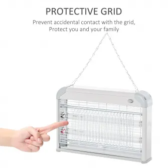 Lampa Electrica Antitantari 20W, 37.5x8.5x26.5cm, Sur, Outsunny