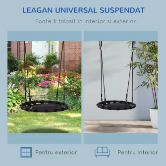 Leagan copii, Homcom Albastru 30x13x73 cm