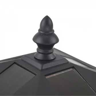 Lumina pentru exterior HomCom, cu panouri solare, negru,120 cm