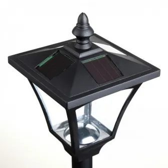 Lumina pentru exterior HomCom, cu panouri solare, negru,120 cm