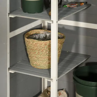 Magazie unelte gradinarit, Outsunny, Lemn, Gri