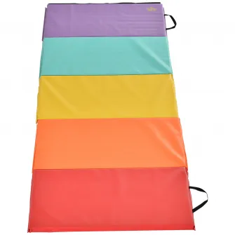 Mat Fitness pentru Sala, 5 Panouri 195x76x3cm Multicolor HOMCOM