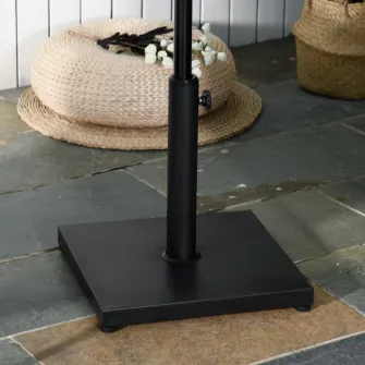 Outsunny Baa pentru Umbrela de 13.3kg din Ciment, Postament pentru Umbrela de Gradina cu Finisaj Lucios Negru