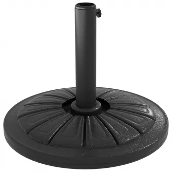 Outsunny Baza 13kg din ciment pentru umbrela de soare, Suport rezistent rotund pentru umbrela 48mm, Suport cu diametrul 43cm pentru umbrela de soare pentru umbrela de terasa pentru exterior, Negru