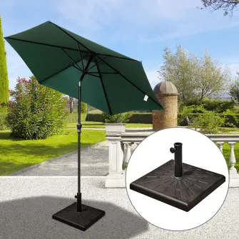 Outsunny Baza pentru Umbrela de Soare Diametru 3,8-4,8cm Greutate 16Kg de Gradina