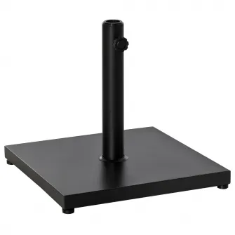 Outsunny Baza pentru Umbrela Patrata Greutate 18kg pentru Stalpi de Φ3/3.5/3.8, 45x45x39cm, Negru