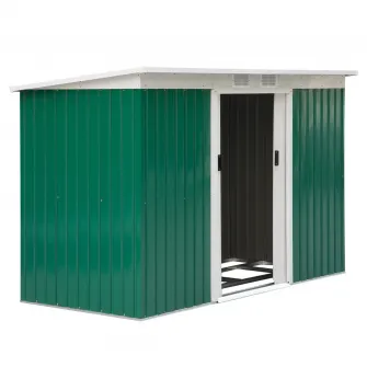Outsunny Casuta pentru unelte de gradina, 277x130x173cm, verde