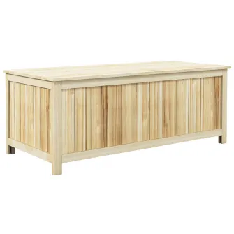 Outsunny Cutie de depozitare 172 de litri pentru exterior, Container tip cutie de depozitare din lemn pentru terasa si gradina, pentru balcon, veranda, marginea piscinei