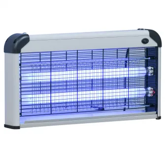 Outsunny Lampa pentru Insecte Electrica 30W pentru Exterior si Interior de 60m² Argintie