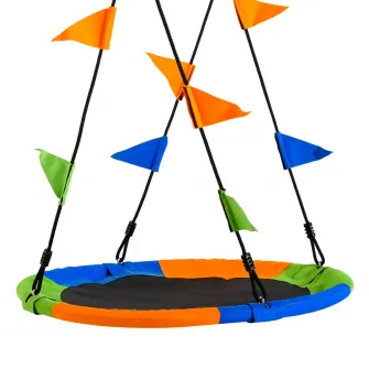 Outsunny leagan rotund, pentru copii +3 ani, multicolor