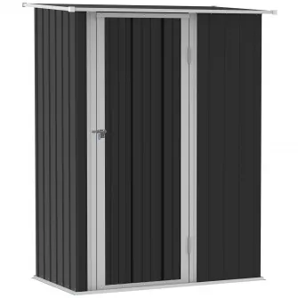 Outsunny magazie impermeabila scule, din otel 142x84x189cm