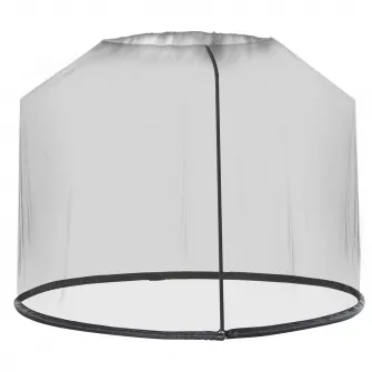 Outsunny Plasa Impletita de 7,5' pentru Aer Liber pentru Umbrele, Plasa Tesuta cu Copertina, Casa cu Plasa Tesuta, Negru