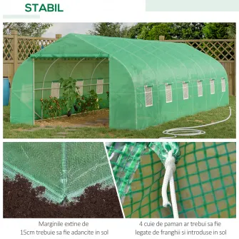 Outsunny Sera gradina, tip tunel Verde