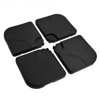 Outsunny Set 4buc Baza pentru Umbrela de Gradina in Plastic 50 × 50 × 7.5cm