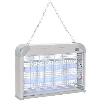 Pachet promo: Aparat electric pentru tantari, Outsunny, 20W, Pentru interior si exterior, Gri/Alb + Dispozitiv electric pentru insecte