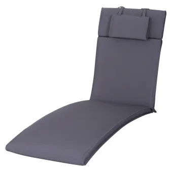 Perna sezlong Outsunny, Impermeabila, Rezistenta UV, 198x53x5cm, Gri