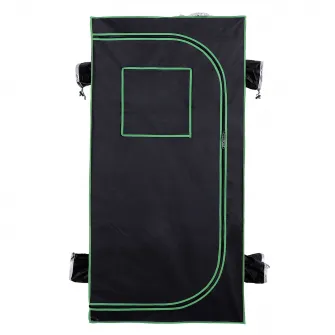 Prelata Hidroponica Grow Tent 80x80x160cm Negru-Verde Outsunny