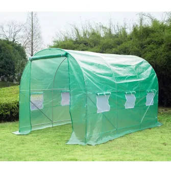 Sera exterioara cu acoperis rotunjit in PE, 3,5x2x2m