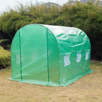 Sera exterioara cu acoperis rotunjit in PE, 3,5x2x2m