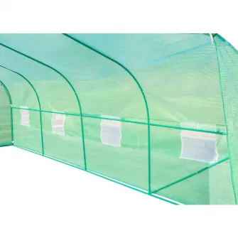 Sera Gradina Outsunny cu acoperis Inclinat din PE pentru plante Verde