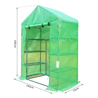 Sera pentru flori Outsunny 143x73x195 cm