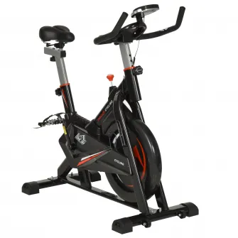 Soozier bicicleta fitness, 53,5x110x105-117cm, negru HOMCOM