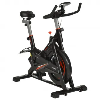 Soozier bicicleta fitness, 53,5x110x105-117cm, negru HOMCOM