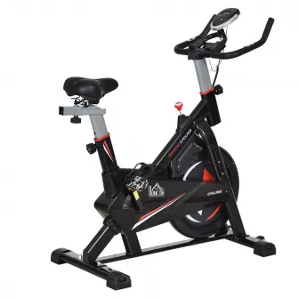 Soozier bicicleta fitness, 53,5x110x105-117cm, negru HOMCOM