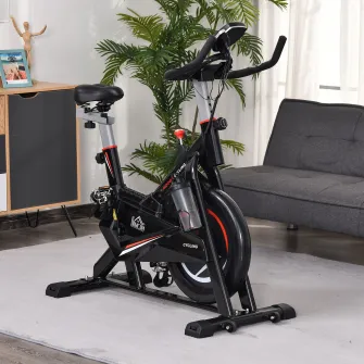 Soozier bicicleta fitness, 53,5x110x105-117cm, negru HOMCOM
