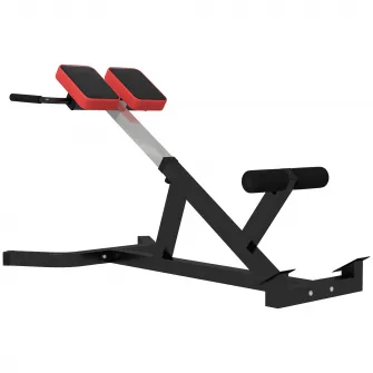 SPORTNOW Banca pentru Hiperextensii, Scaun Roman cu Inaltime Reglabila pentru Spate, Torso, Brate si Antrenament pentru Intregul Corp, Negru