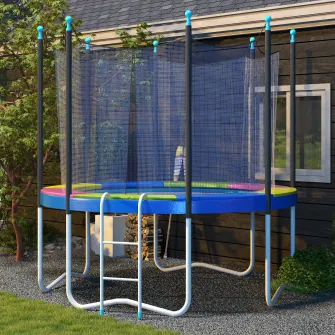 SPORTNOW Husa de 10FT pentru Arcuri de Trambulina, Saltea de Siguranta de Rezerva pentru Trambulina, Impermeabila si Rezistenta la Rupere, Accesorii pentru Trambulina pentru toate Anotimpurile