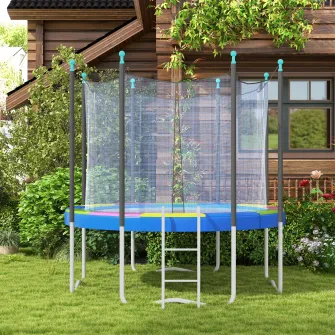 SPORTNOW Husa de 12FT pentru Arcuri de Trambulina, Saltea de Siguranta de Rezerva pentru Trambulina, Impermeabila si Rezistenta la Rupere, Accesorii pentru Trambulina pentru toate Anotimpurile