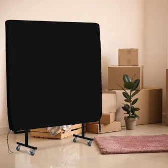 SPORTNOW Husa de Masa de Ping-pong de 2,8m x 1,5m pentru Mesele Pliabile si Fixe, Husa Rezistenta la Apa si la Raze UV, Utilizare in Interior si Exterior