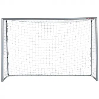 SPORTNOW Poarta de fotbal 10ft x 6,5ft, Plasa de fotbal pentru gradina cu tarusi de sol, montare rapida si simpla, Poarta pentru antrenament