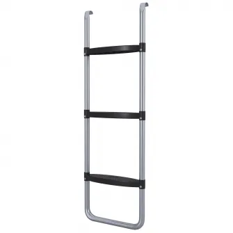 SPORTNOW Scara pentru trambulina, Scara pentru trambulina cu 3 trepte sau 2 trepte cu trepte orizontale late, capacitate 120kg, 97 x 32 cm