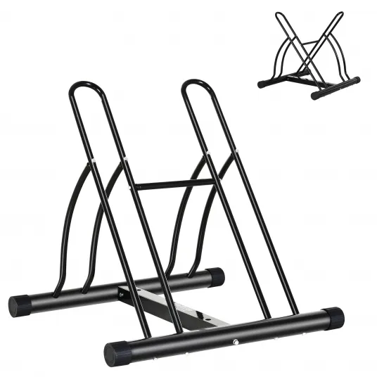 Suport biciclete pentru interior/exterior 60x54x57cm Negru HOMCOM