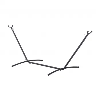 Suport hamac Outsunny, 280x120x110cm, Ajustabil, Capacitate maxima 150 kg, Metal, Negru